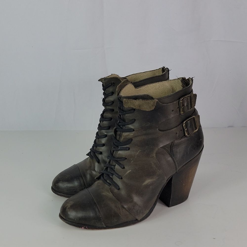 Freebird By Steven Malry Black Leather Women’s Booties - Picture 7 of 16